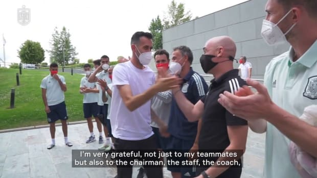 Sergio Busquets rejoins Spain’s training camp
